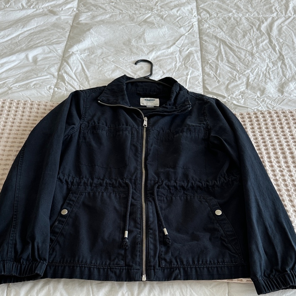 Old Navy Black Utility Jacket size small